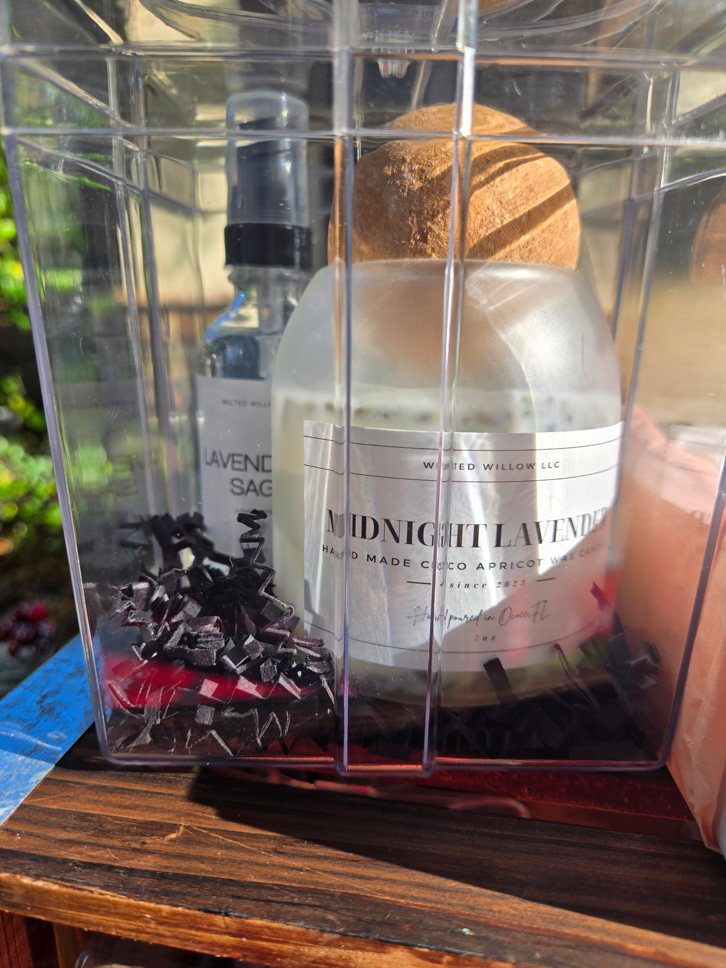 Acrylic gift box round